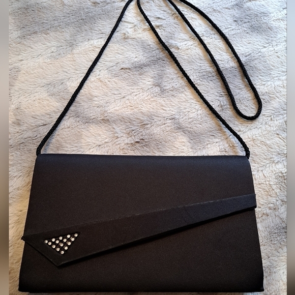 Evening Shoulder Bag With Rhinestones - Picture 1 of 7